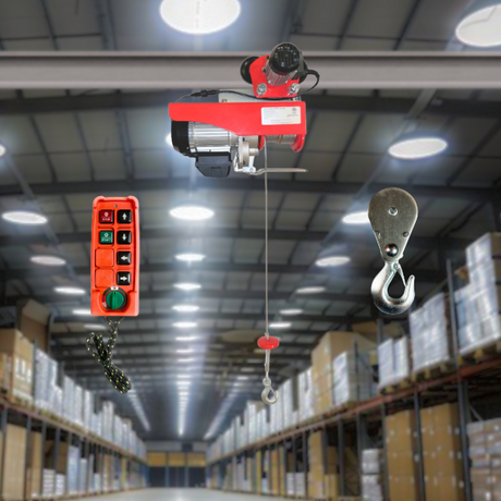 Wireless Motorized Trolley with 2200 lb Electric Hoist - UL/CUL Certified - Single Remote Control (Up/Down/Right/Left)-Canada Hoists