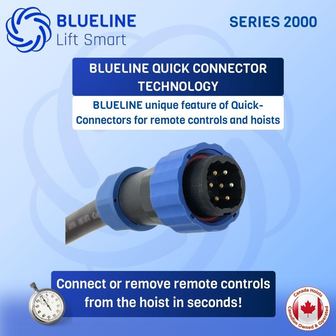 6 FT (1.8m) Wired Remote Control for BLUELINE Electric Hoists SERIES 2000-Canada Hoists