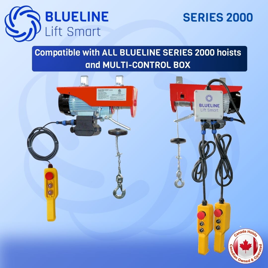 6 FT (1.8m) Wired Remote Control for BLUELINE Electric Hoists SERIES 2000-Canada Hoists