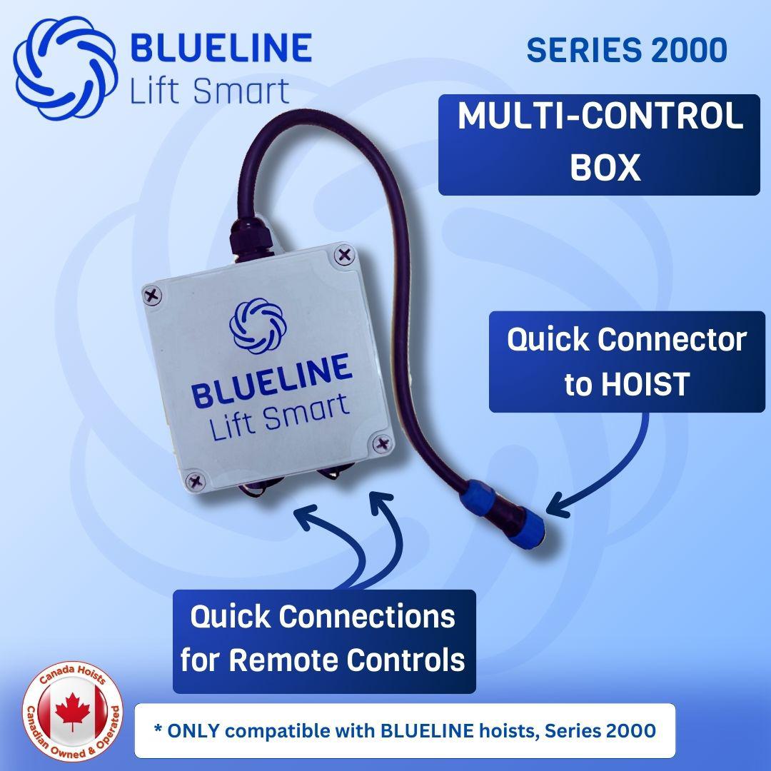 MULTI-CONTROL BOX for BLUELINE ELECTRIC HOISTS SERIES 2000 for 2 wired remote controls-Canada Hoists