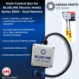 Multi-Control Box for BLUELINE Electric Hoists Series 2000 – Dual Remote-Canada Hoists