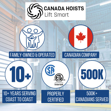 SPECIAL ORDER: 1320 lb (600kg) BLUELINE Series 2000 Electric Hoist – 6FT Wired Remote-Canada Hoists